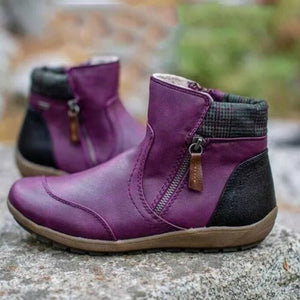 Wasserdichte Stiefel mit Reißverschluss für Damen