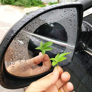 Auto Rückspiegel Schutzfolie, Regenfeste Folie, stark regendicht, Anti-Nebel, Klare Sicht-2St