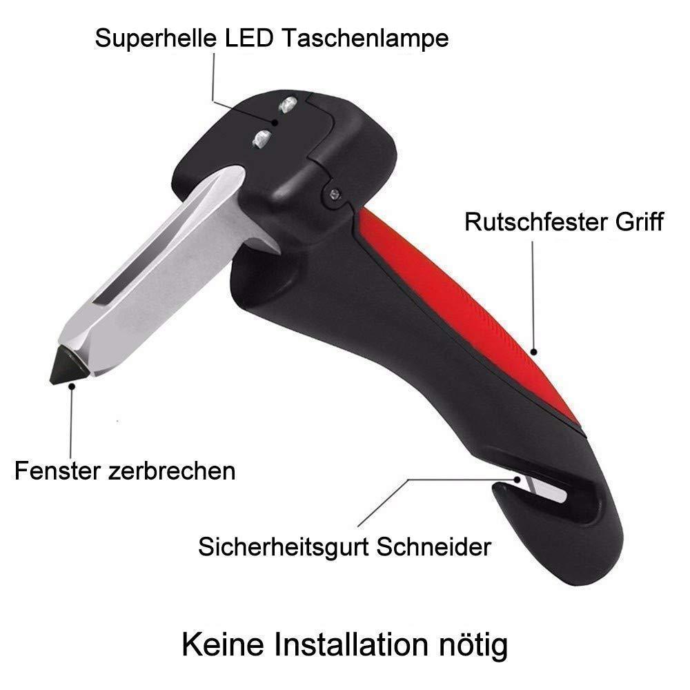 2 in 1 Auto Fluchthammer & Türgriff