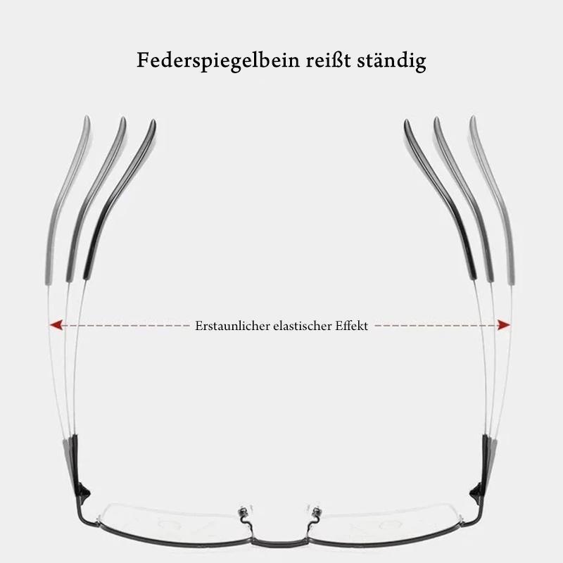 Titanium progressive Dual-Use-Lese-brille für nah und fern