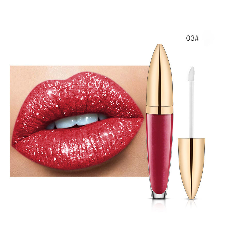 Diamantglänzender langanhaltender Lippenstift