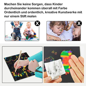 Buntes Rubbelpapier für Kinder