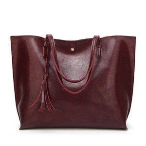 Modische Damen Tasche mit Quasten