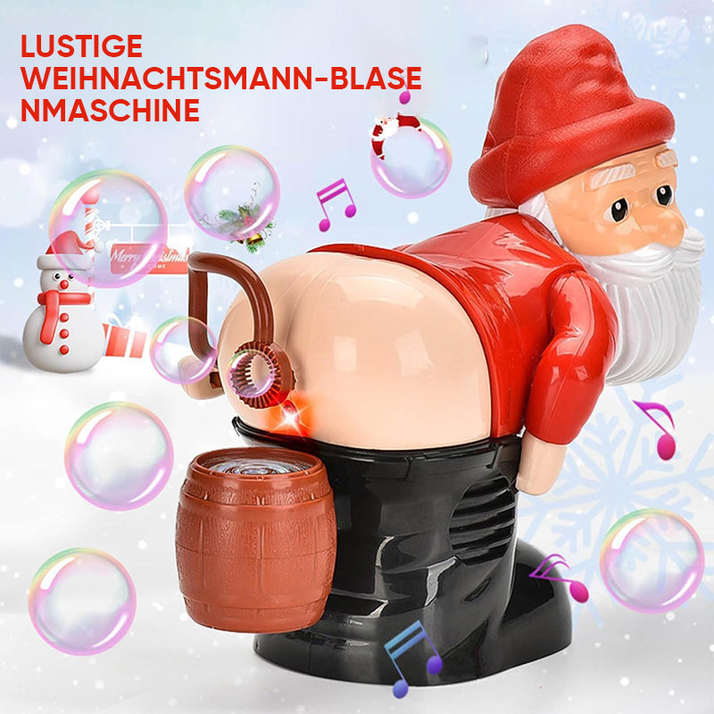 Lustige Weihnachtsmann-Blasenblasmaschine