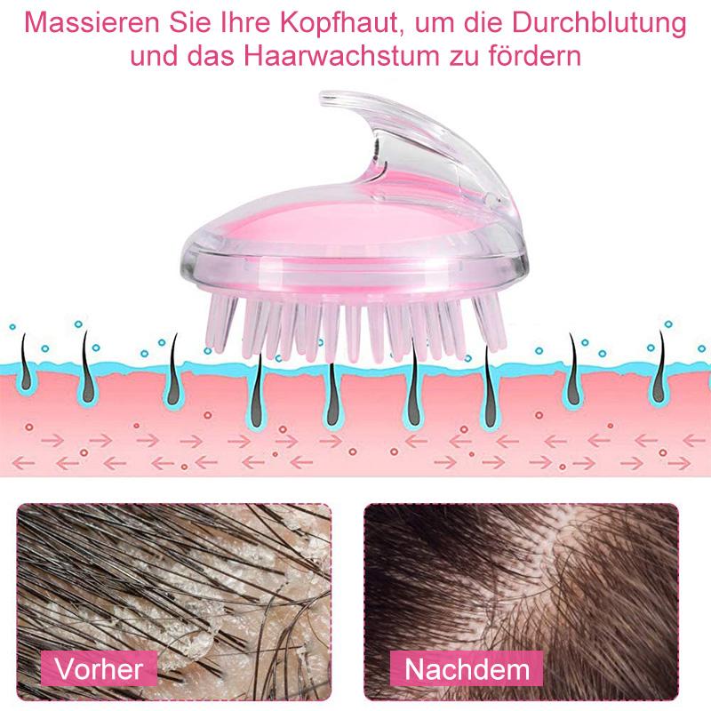 Transparente Massage-Shampoo-Bürste