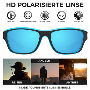 Blendfreie Outdoor-Sportsonnenbrille mit polarisierten Gläsern