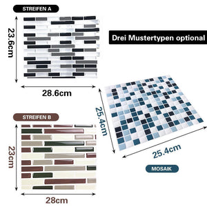 Selbstklebende 3D Fliesenaufkleber, 4 Stücke