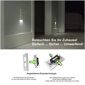 💡Auslasswand Platte mit LED-Nachtlichtern