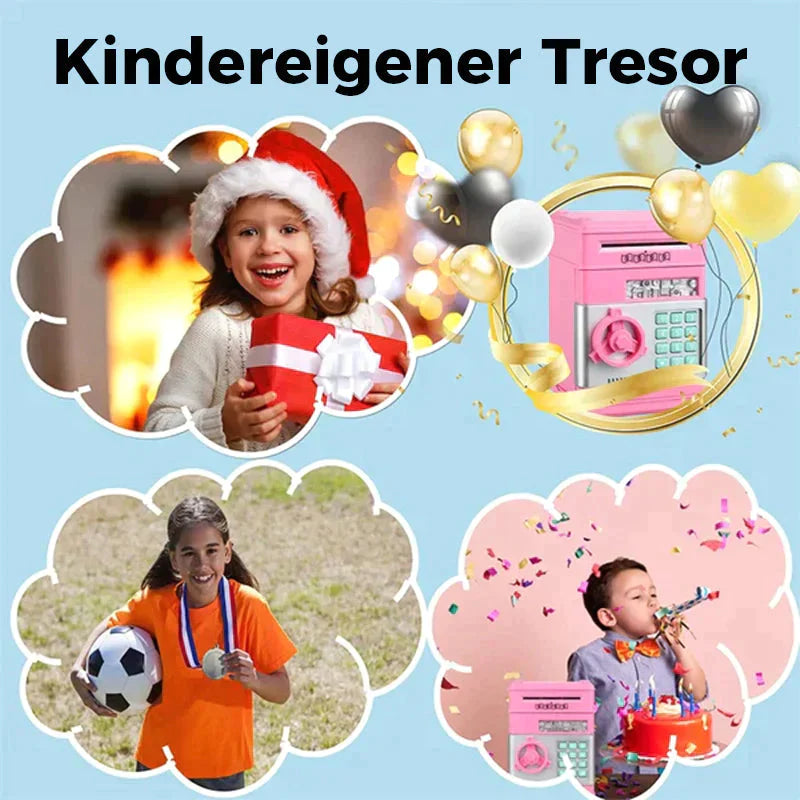 Kinderspardose mit Zahlenschloss