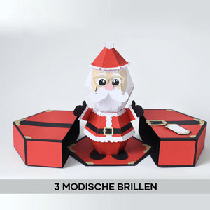 3D-Popup-Box-Karte “Weihnachtsmann-Streich”