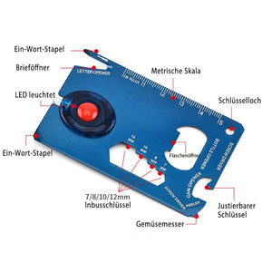 EDC Multifunktionskarte mit LED-Licht