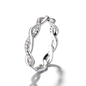 Verdrehen-Ring，Twist-Ring，Diamant-Ring