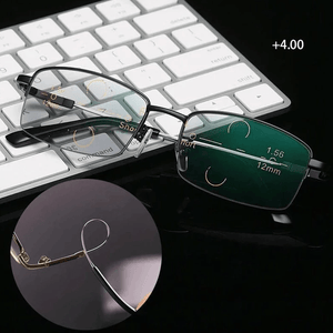 Titanium progressive Dual-Use-Lese-brille für nah und fern