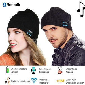 Warme Strickmütze mit 4.2 Bluetooth