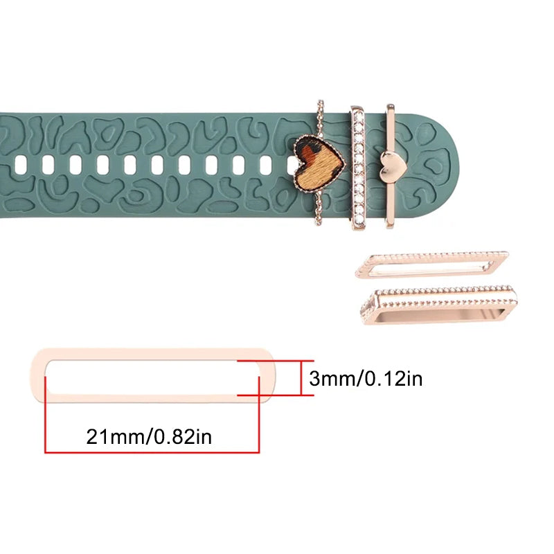 Apple Watch Band mit Metallbesatz