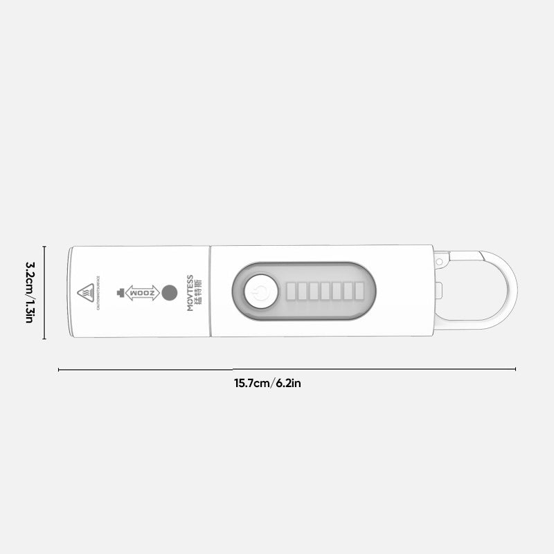 Multifunktionale wiederaufladbare LED-Taschenlampe