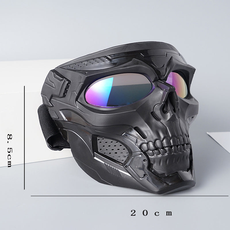 🤩Radfahren Harley Goggles Totenkopfmaske