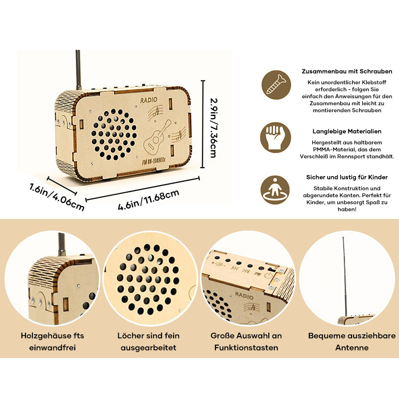 Kinder-Bastelradio-Modell