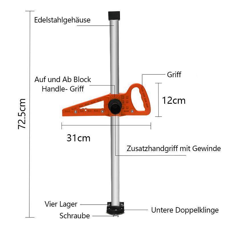 Schneidwerkzeug für Gipskartonplatten mit Doppelklinge