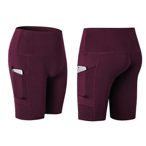 Hohe Taille Laufen Yoga Shorts