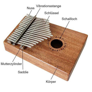 Kalimba Daumenklavier Thumb Piano, 17 Schlüssel