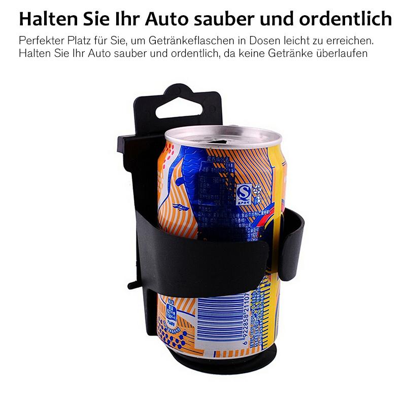 Schwarzer Universal-Autotassenhalter aus Kunststoff