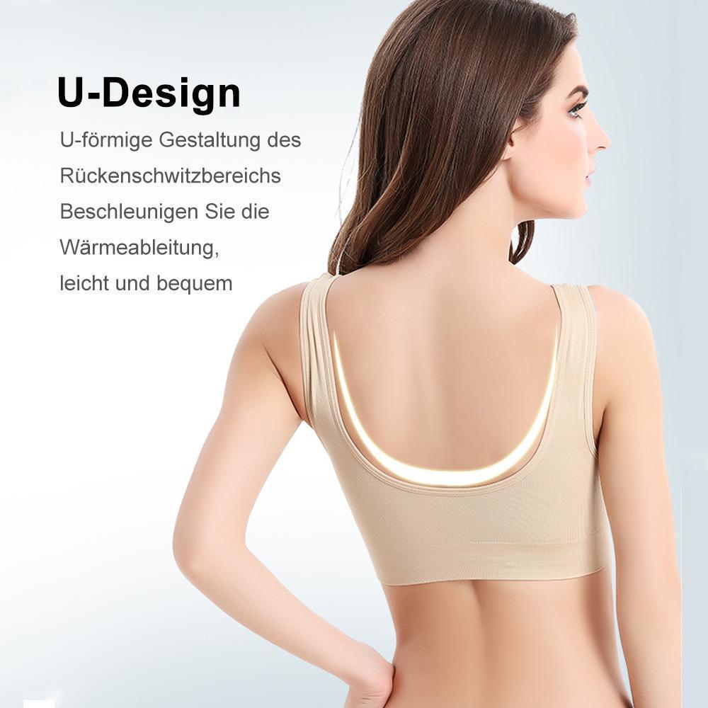 Bequee bequemer nahtloser BH mit abnehmbaren Pads, 3 Stücke