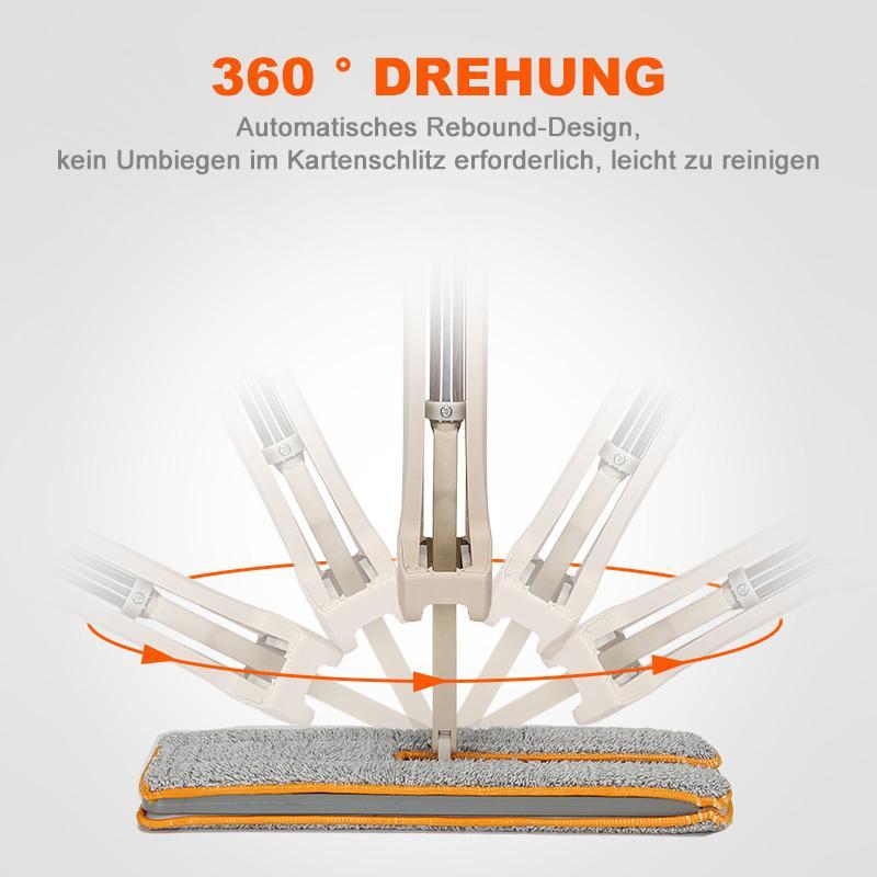 Mop 360 Grad Doppelseitig Mop 360 Grad Reinigung Mopp Selbst Wringing  Mit 2 Stücke Tücher