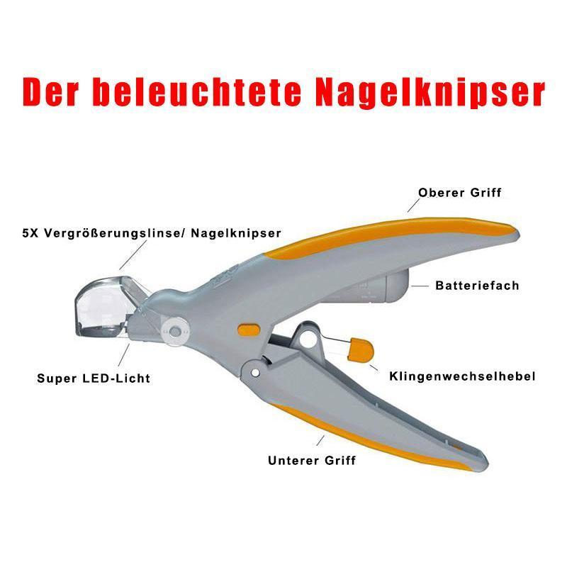 Bequee beleuchteter Haustier Nagelknipser