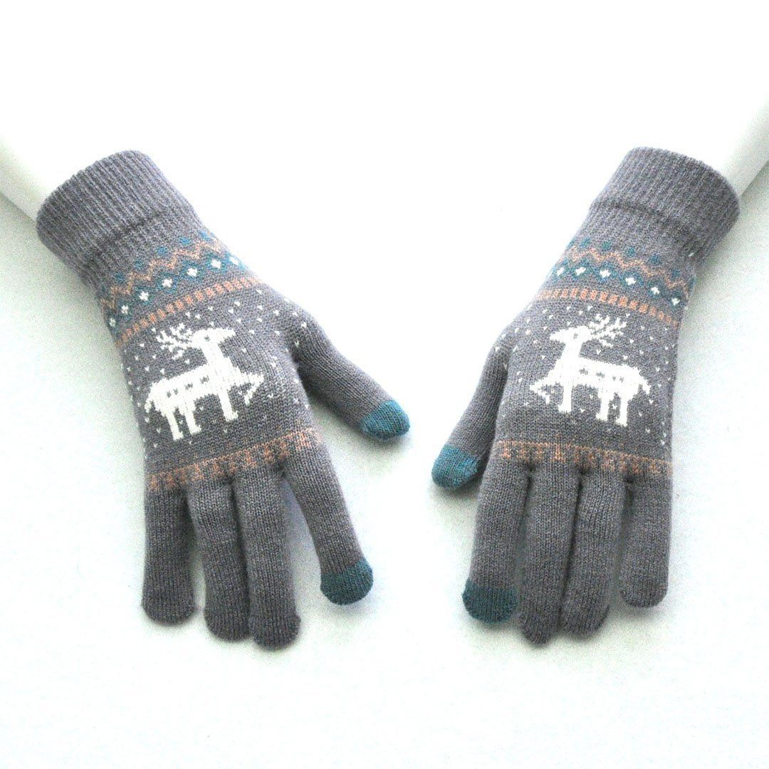 Gestricktere Touchscreen-Handschuhe (Ein Paar)