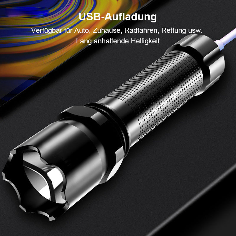 USB aufladbare tragbare Outdoor-Taschenlampe