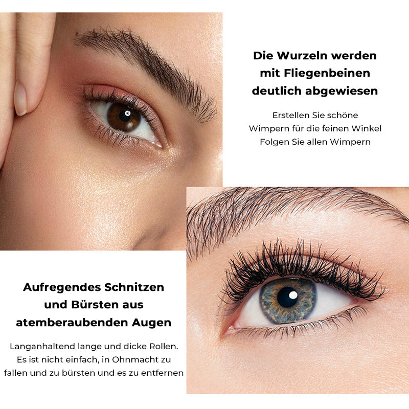 Langanhaltende wasserfeste Wimperntusche mit 4D-Faser