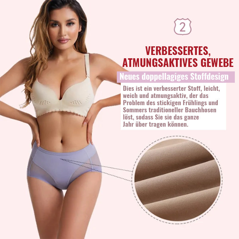 Nahtloser formender Slip aus Eisseide mit hoher Taille