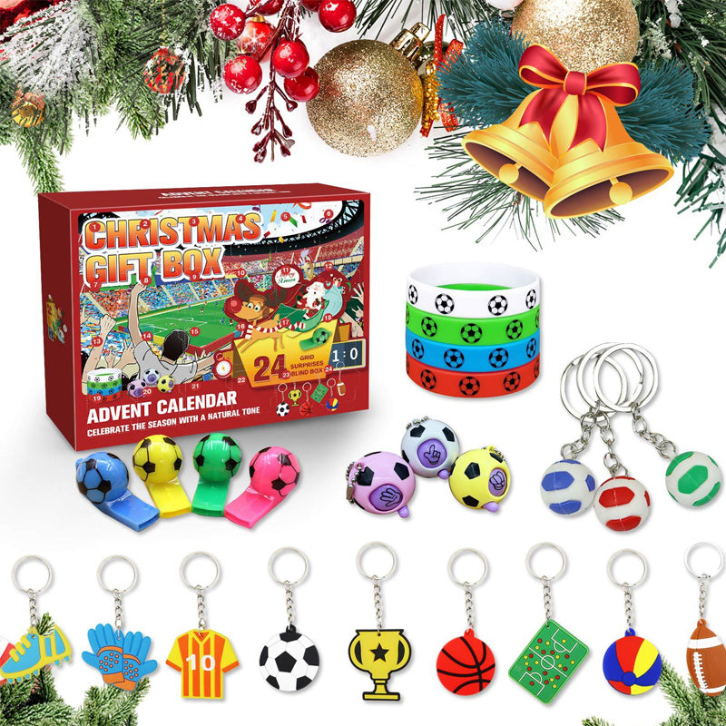 Weihnachtsblindbox über Fußballspielzeug für Kinder