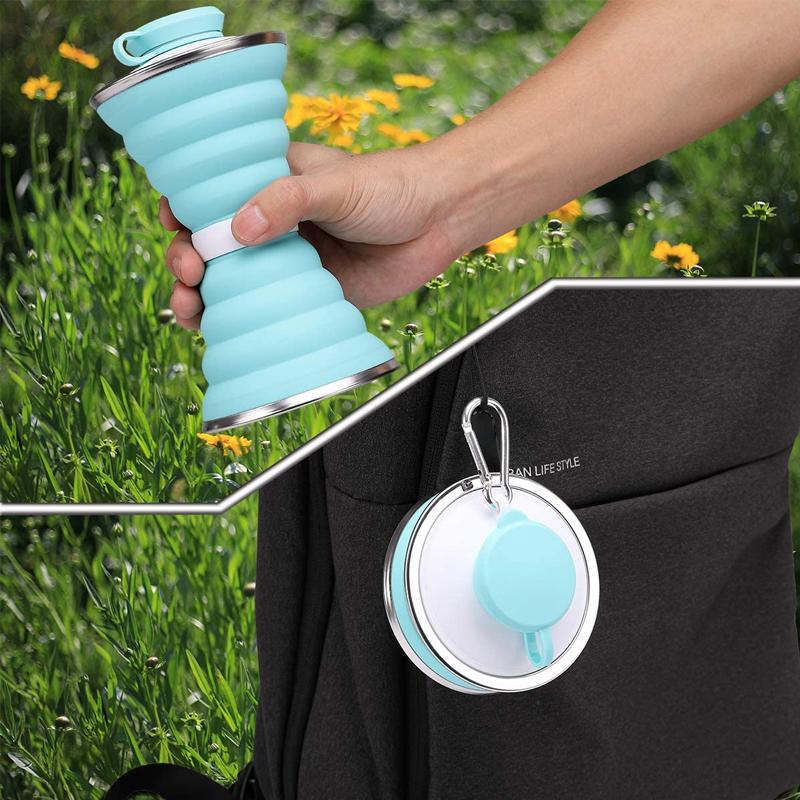 Outdoor Silikon Faltbare Wasserflasche