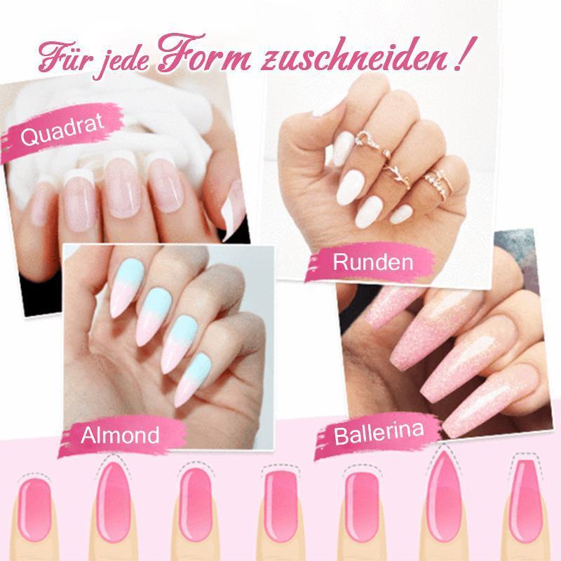 Nagelverlängerung Silk Fiberglas (10 Stücke)