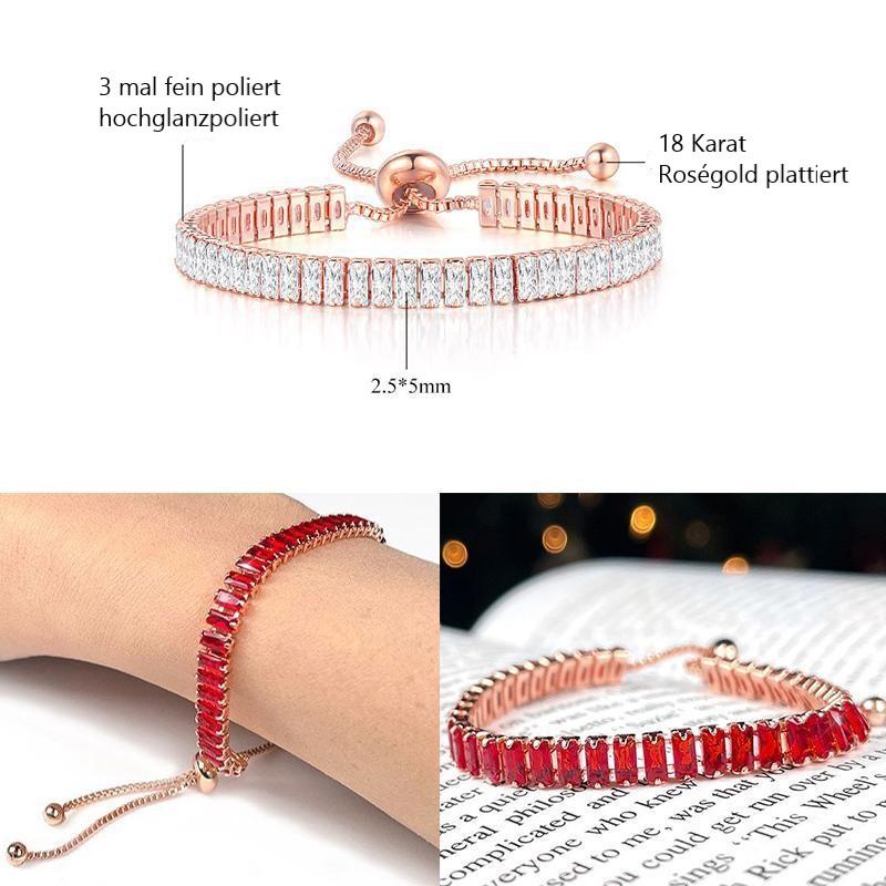 18 Karat vergoldetes Zirkonia-Armband