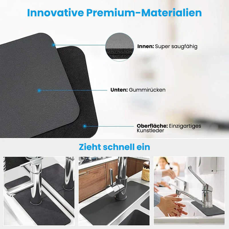 Absorbierende Matte für Wasserhähne