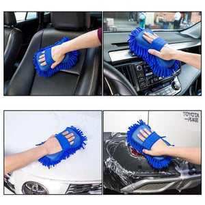 Chenille-Schwamm-Autowaschhandschuhe  