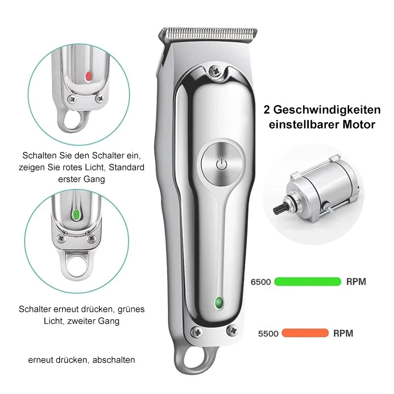 USB-Haarrasierer aus Edelstahl