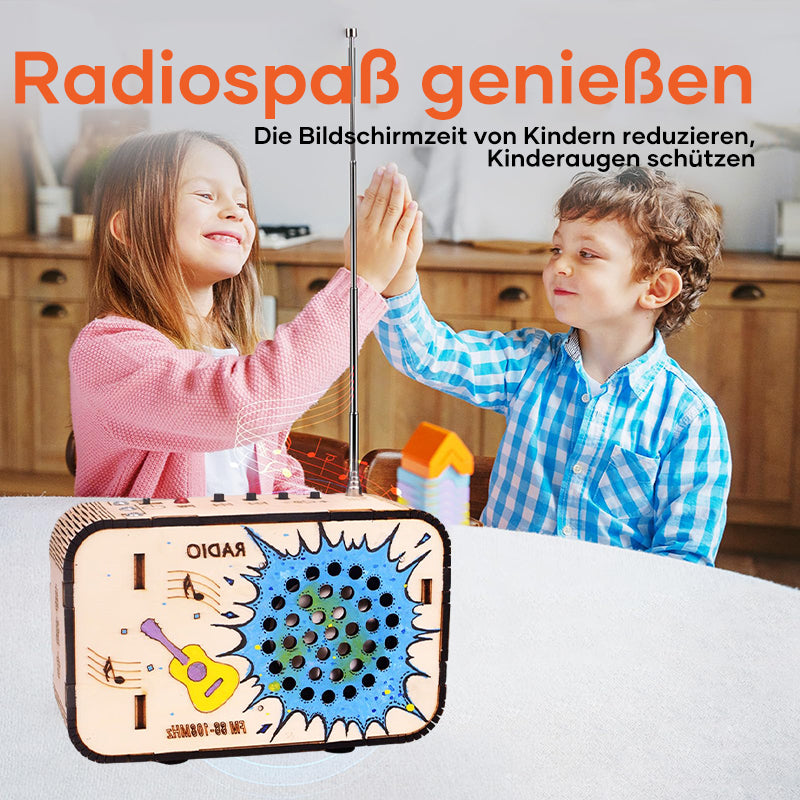 Kinder-Bastelradio-Modell