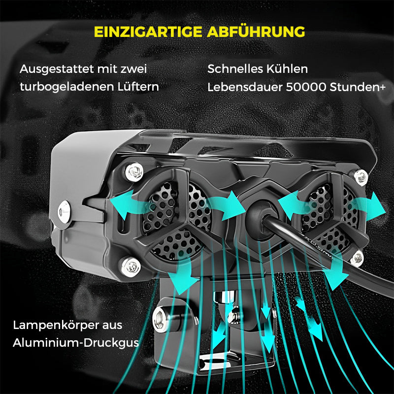 Motorrad fahrende LED-Zusatzscheinwerfer🌟