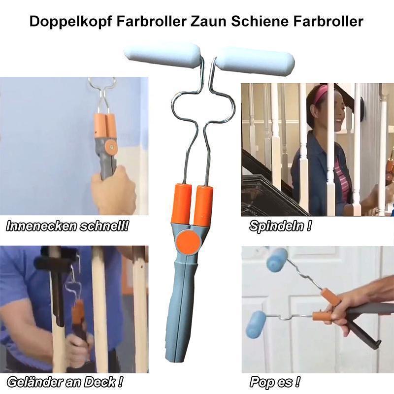 Einstellbarer Doppelkopf Farbroller