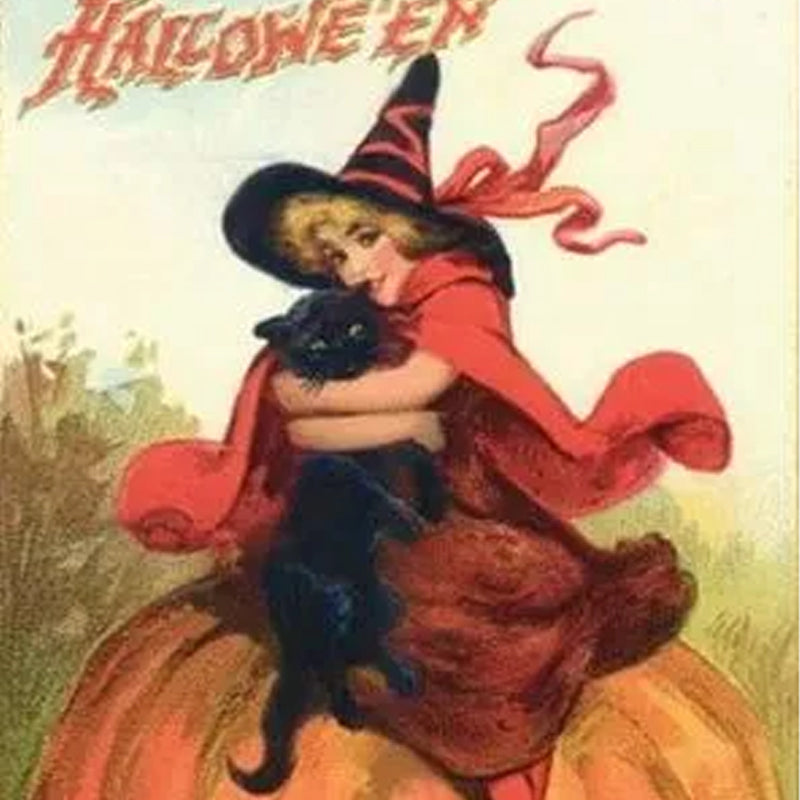 Retro Halloween Postkarten (24 Stück)