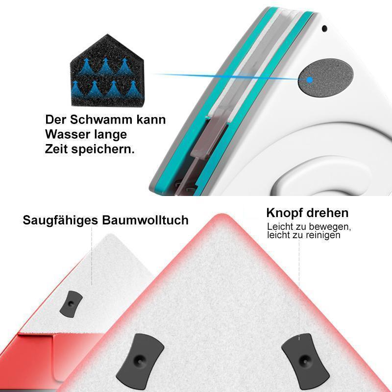 Doppelseitiger magnetischer Fensterreiniger