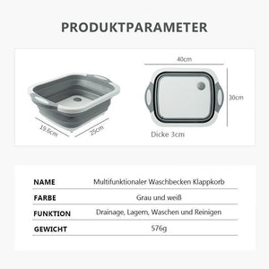 Tragbare Multifunktionaler Waschbecken Klappkorb