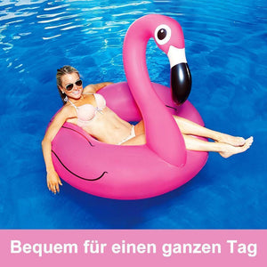 Flamingo Schwimmring und Aufblasbarer Getränkehalter