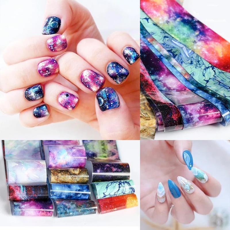 Nail Art Aufkleber in 1 Sekunde , 10 Stück / Set