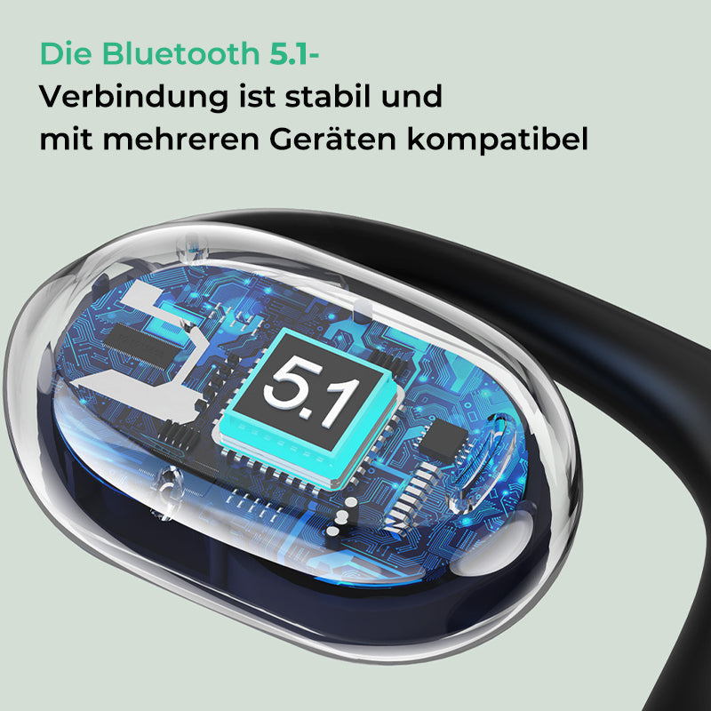 Kabelloses Bluetooth-Headset mit hängendem Ohr