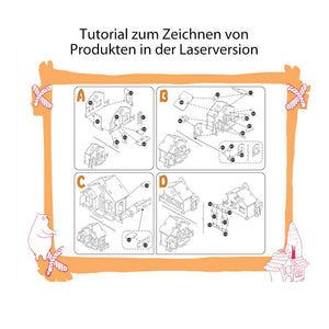 Dreidimensionales Holzpuzzle